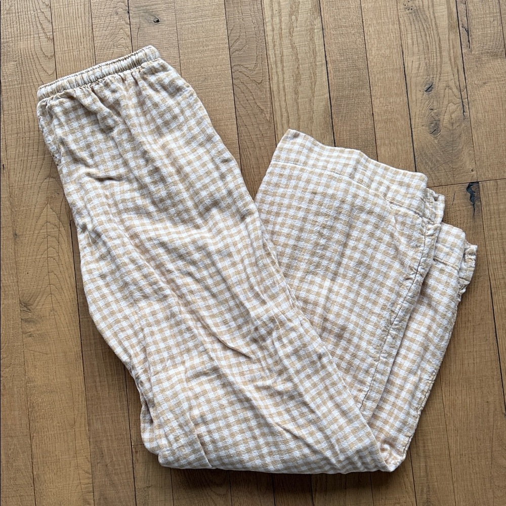 Tall Abercrombie & Fitch Beige Checkered Pants